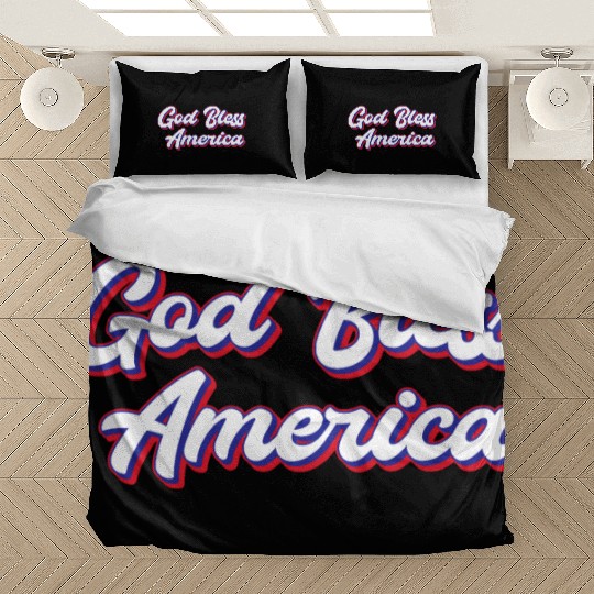 God Bless America Patriotic Design for Proud Bedding Sets