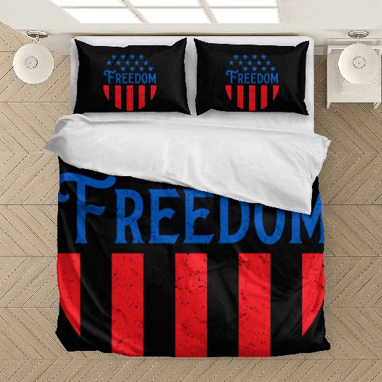 Patriotic Freedom Stars and Stripes Bedding Sets