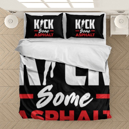 Kick Some Asphalt Running Motivation Bedding Sets