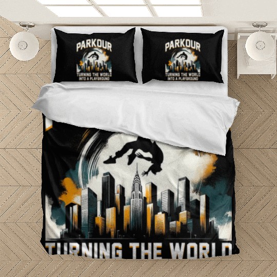 Parkour Turning the world into a playground Bedding Sets