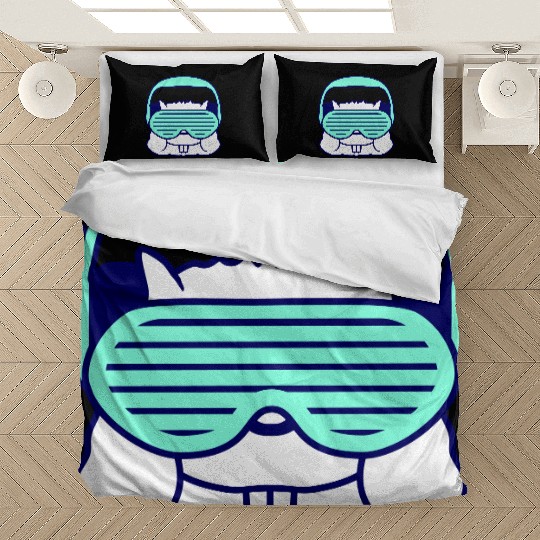 Cute DJ Hamster Party Animal Guinea Pig Pet Face Bedding Sets