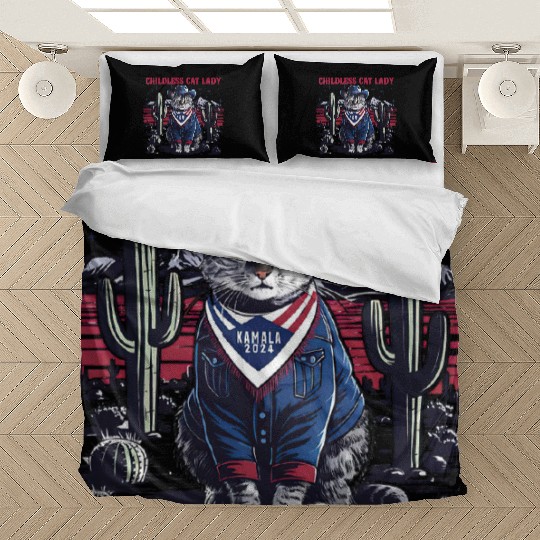 Childless Cat Lady For Kamala Bedding Sets