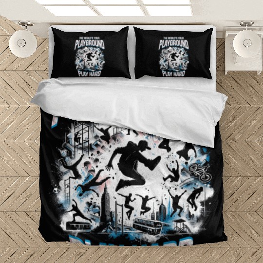 Parkour The World's Your Playground Play Hard Bedding Sets