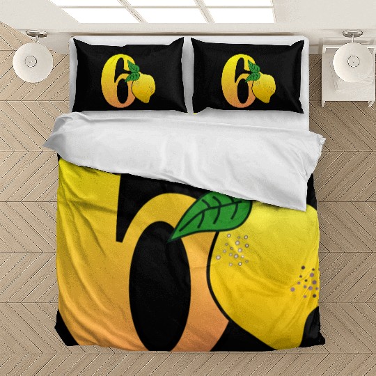 Number 60th Birthday - Lemon Bedding Sets