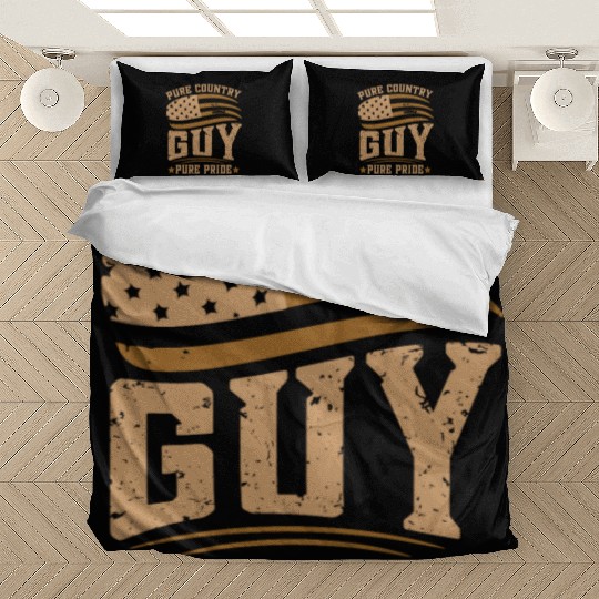 Small Town Us Flag Country Livin Boy Bedding Sets