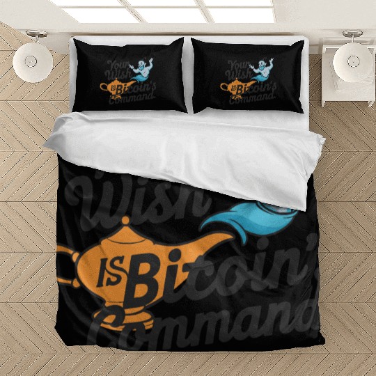 Bitcoin Genie - Your Wish is Bitcoin's Command Bedding Sets