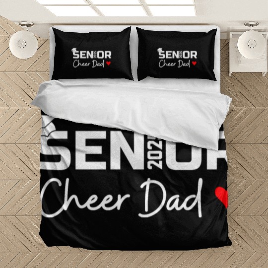 Proud Cheer Dad Of A Class Of 2025 Senior Graduate Bedding Sets