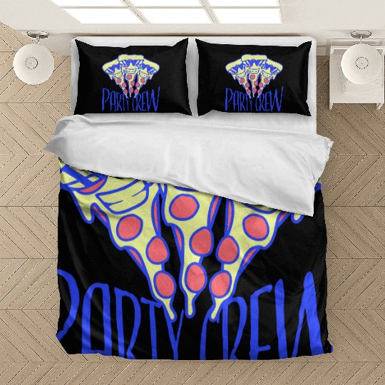 Pizza Salami Fast Food Party Crew Sunglasses Team Bedding Sets