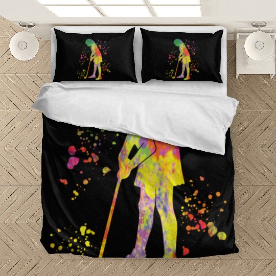 Golfer Colorsplash Kids Miniature Golf Bedding Sets