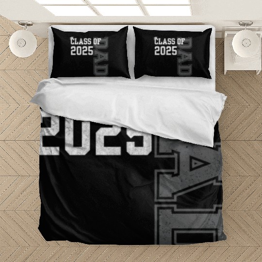 Senior Dad 2025 Proud Dad Of Class Of 2025 Senior Bedding Sets