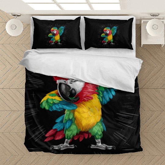 Macaw Parrot for a Bird Lover Animal Lover Bedding Sets