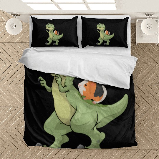 Funny guinea pig dinosaur lover dressedforduty Bedding Sets