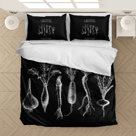 Gardening, the Root of Sanity: Whimsical Root Vege Bedding Sets