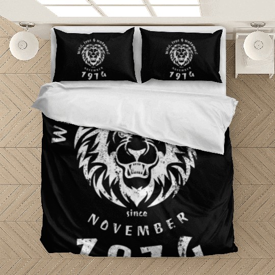 50th birthday Wild, free & untamed since 11/1974 Bedding Sets