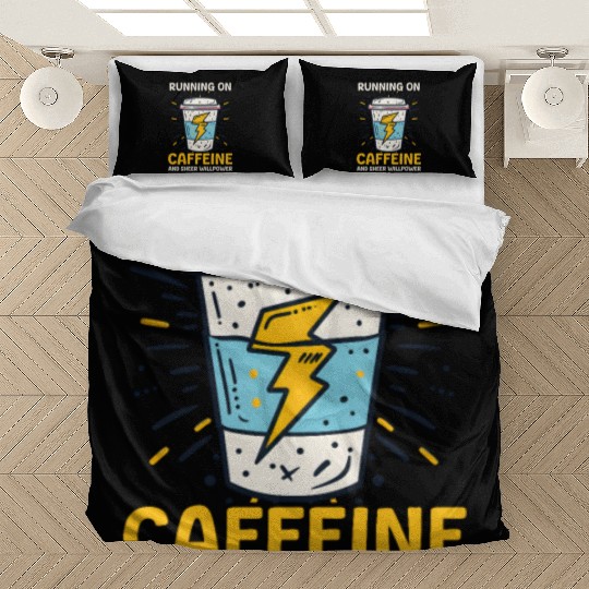 Depression Awareness Running On Caffeine Willpower Bedding Sets
