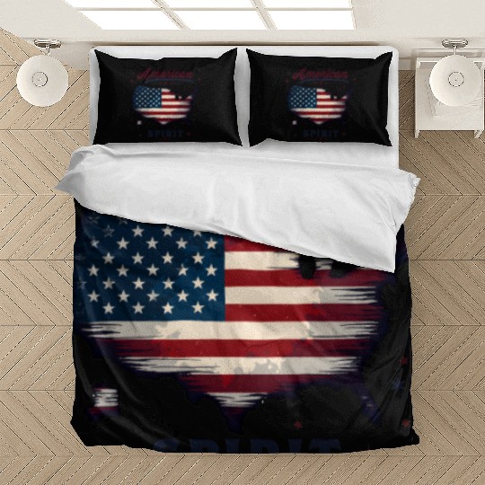 American Spirit Patriotic USA Flag Bedding Sets