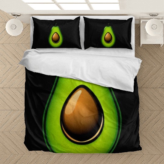 Avocado food art vegan design 8 Bedding Sets