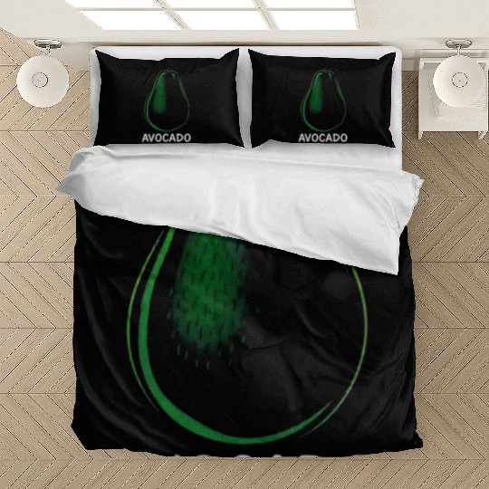 Avocado food art vegan design 9 Bedding Sets
