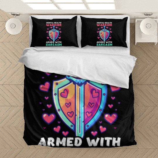 Depression Awareness Mental Health Warrior Bedding Sets