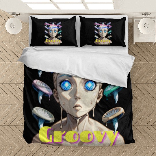 Spiritually Speaking Im Feeling Groovy Psychedelic Bedding Sets