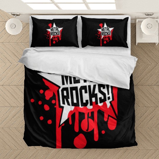 Heavy Metal Rocks Hard Rock Music Graffiti Star Bedding Sets