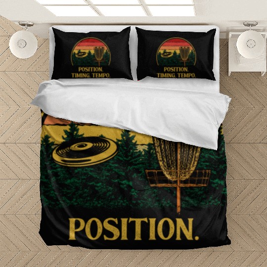 Position Timing Tempo Disc Golf Strategy Golfer Te Bedding Sets