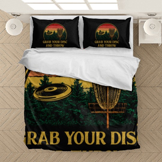 Grab Disc and Throw Disc Golf Outdoor Game Golfer Bedding Sets