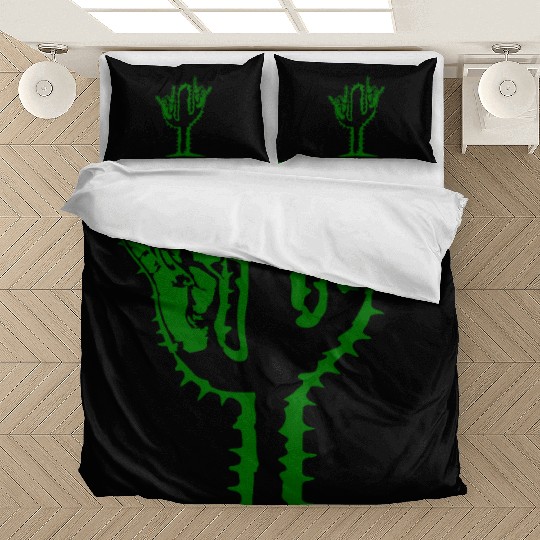 Cactus Plant Heavy Metal Hard Rock Hand Gesture Bedding Sets