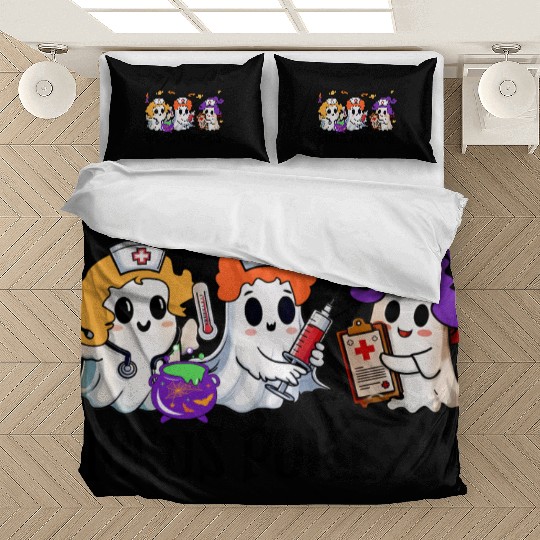 Hocus Poke us Witch Nurse Halloween Bedding Sets