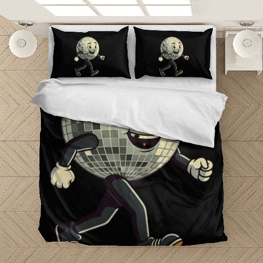 Disco Ball Walking - Retro Funk in Motion Bedding Sets