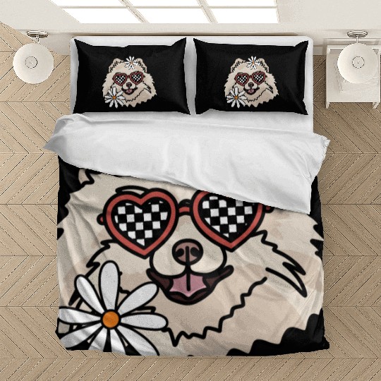 Pomeranian Retro Dog Bedding Sets