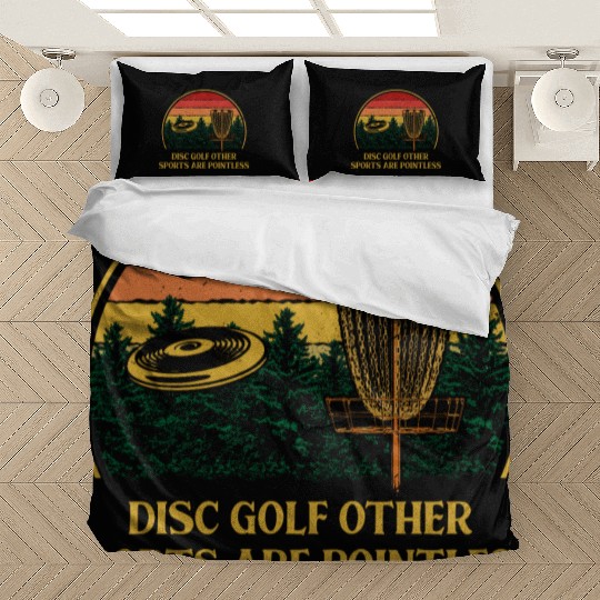 Other Sports Are Pointless Disc Golf Pun Golfer Jo Bedding Sets