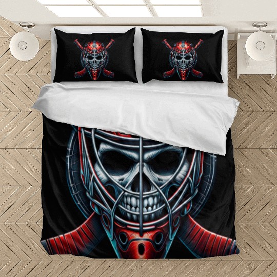 Skull Hockey Goalie Bedding Sets