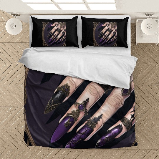 Gothic Fantasy Halloween Nails Bedding Sets