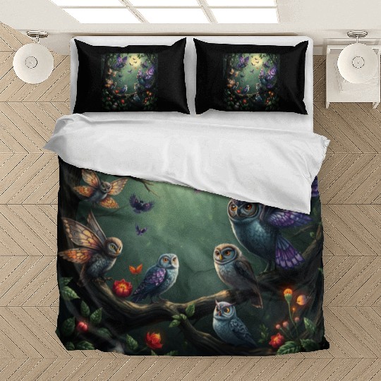Enchanted Forest Creatures Halloween Ideas Bedding Sets
