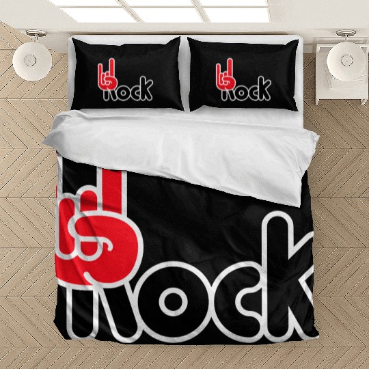 Heavy Metal Fun Hard Rock Music Horns Hand Gesture Bedding Sets