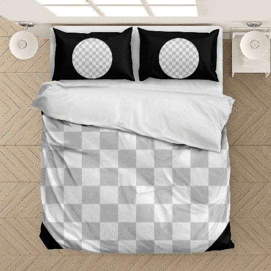 Checkered - White and Light Gray Bedding Sets