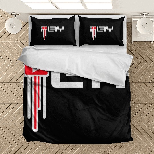 Play Icon Party On Techno DJ Music Graffiti Drops Bedding Sets