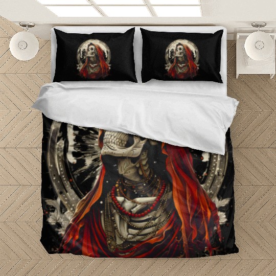 Santa Muerte Saint Death Mexican Sugar Skull Bedding Sets