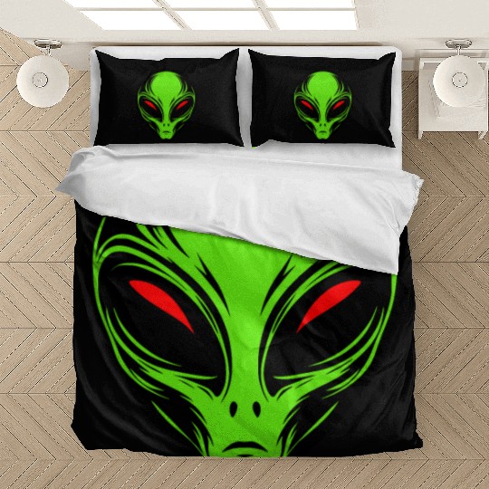 Green Alien Bedding Sets