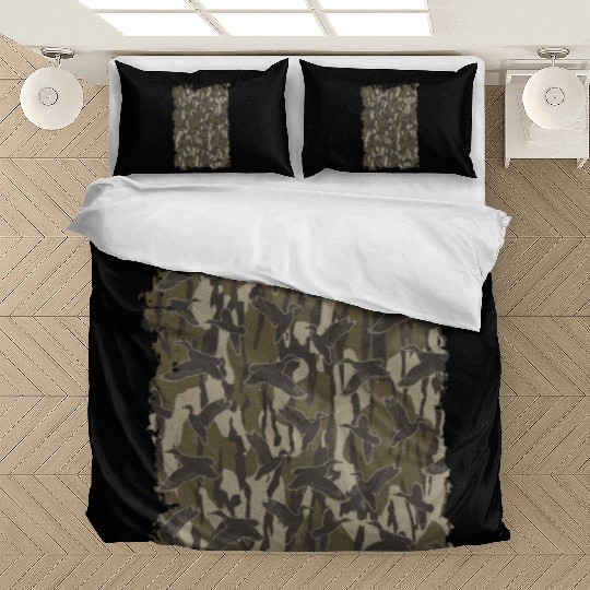 Waterfowl Hunting Camo Duck Hunters Bottomland Cam Bedding Sets