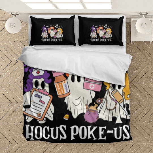Hocus Poke-Us Funny Ghost Vintage Halloween Movie Bedding Sets