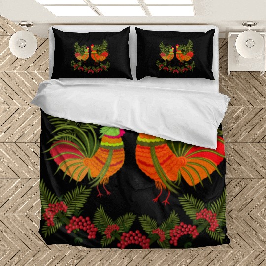 Rooster with hen Bedding Sets
