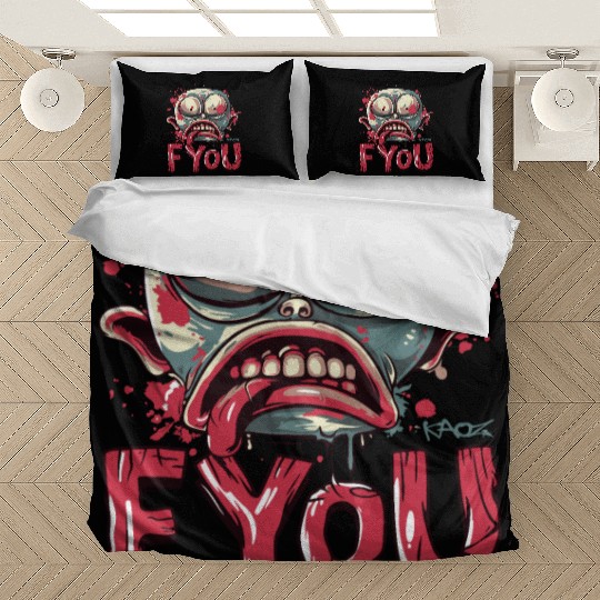 F You, Zombie Gnome Bedding Sets