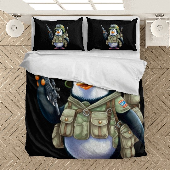 Penguin Famila, Funny Penguin , Penguin Logo Bedding Sets