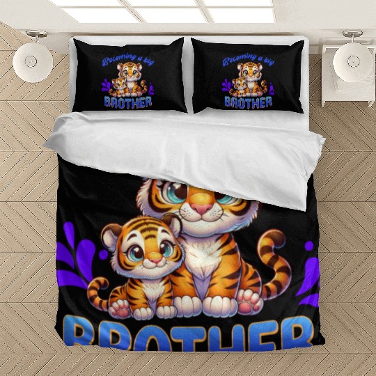 Soon I'll Be A Big Brother Sweet Tiger Brother Bedding Sets