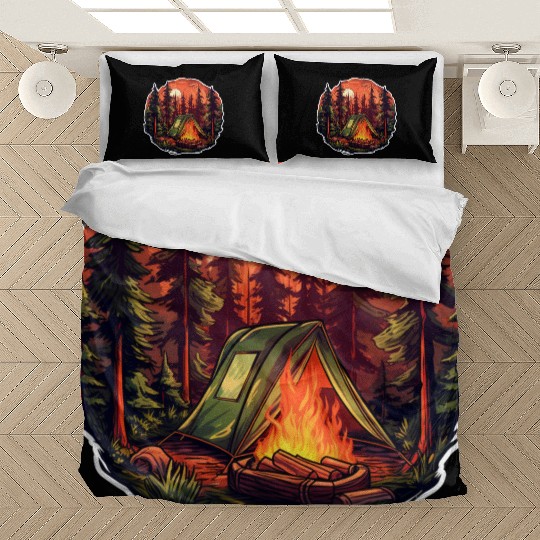 Tents Forest Nature Camping Bedding Sets