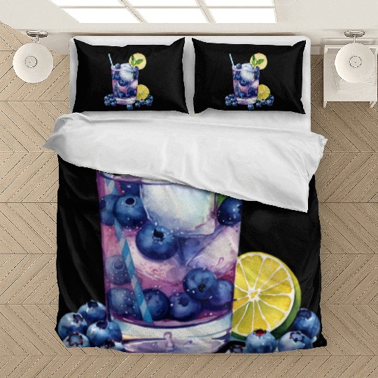 Blueberry Lemon Cocktail Bedding Sets