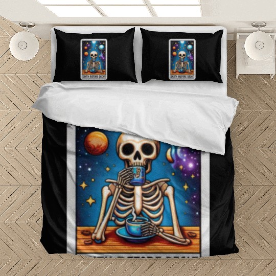 Tarot Card Collection - Death Before Decaf Bedding Sets