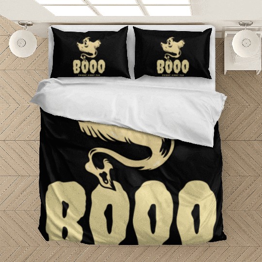 BOOO Fright Night Fun Ghost Halloween Bedding Sets